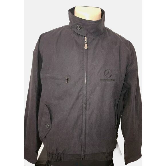 NWT! Mercedes Benz Black Bomber Jacket Size Small - Picture 2 of 16